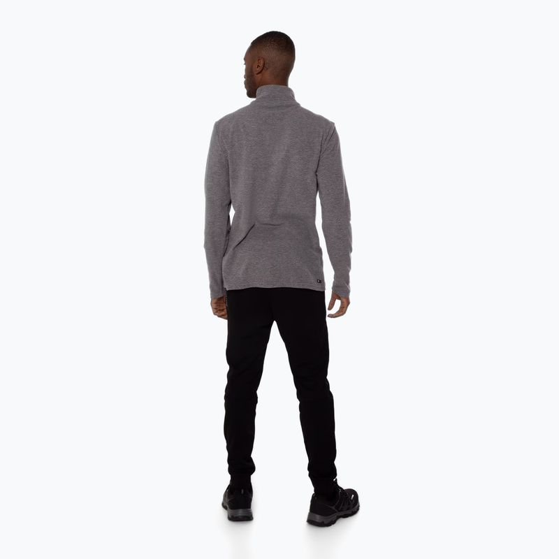 Men's fleece sweatshirt Protest Perfectym 1/4 Zip Active dark grey melee 3