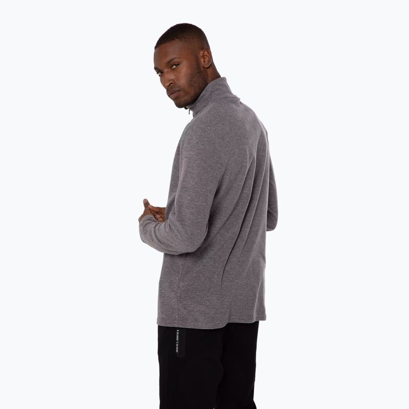 Men's fleece sweatshirt Protest Perfectym 1/4 Zip Active dark grey melee 5