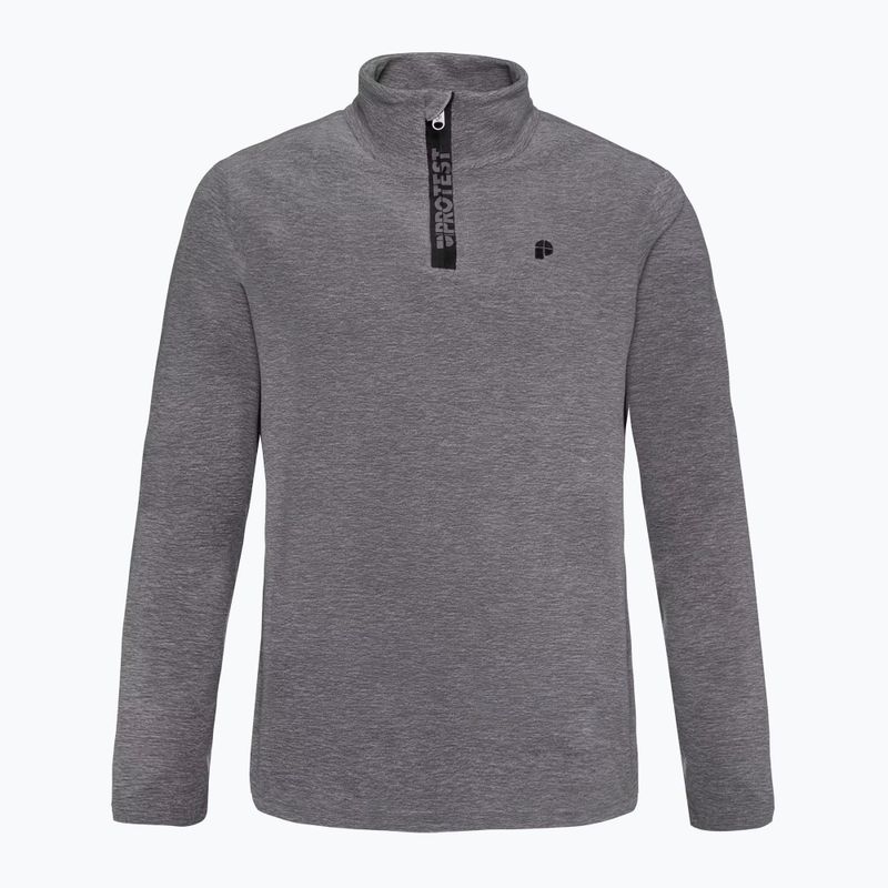 Men's fleece sweatshirt Protest Perfectym 1/4 Zip Active dark grey melee 6