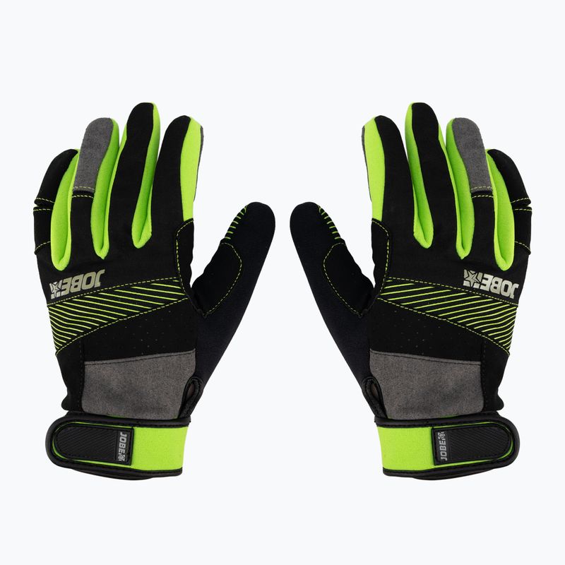 JOBE Suction men's wakeboarding gloves black and green 340021001 3
