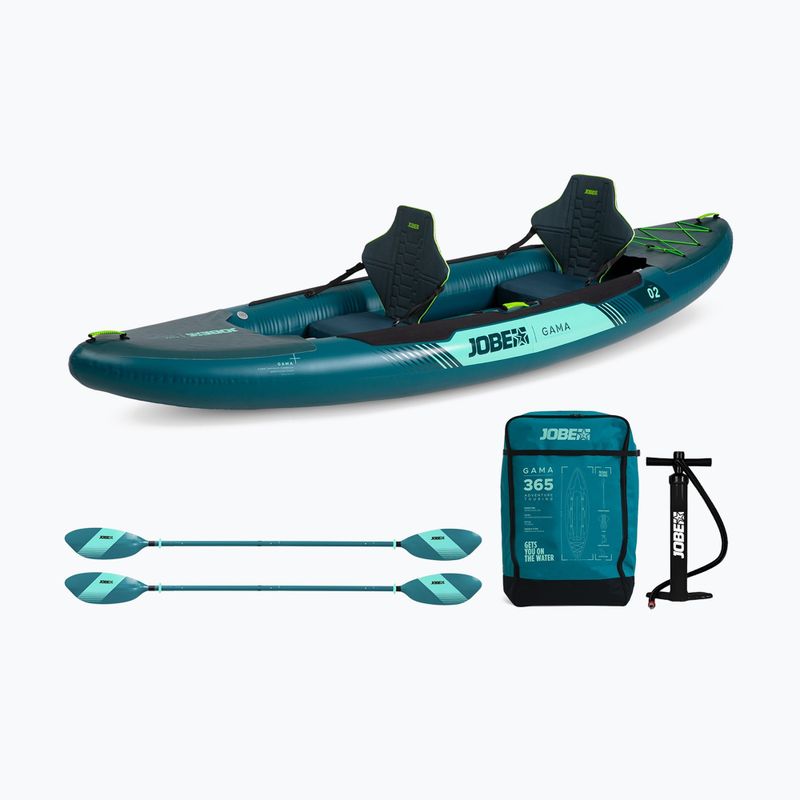JOBE Gama Inflatable 2-person Kayak Package 365 cm atlantic green 2