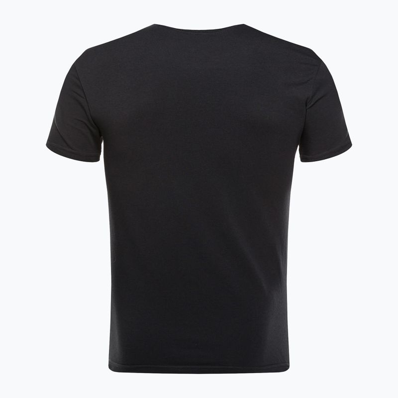 Men's training t-shirt Nike Everyday Cotton Stretch Crew Neck SS 2Pk 100 black 2
