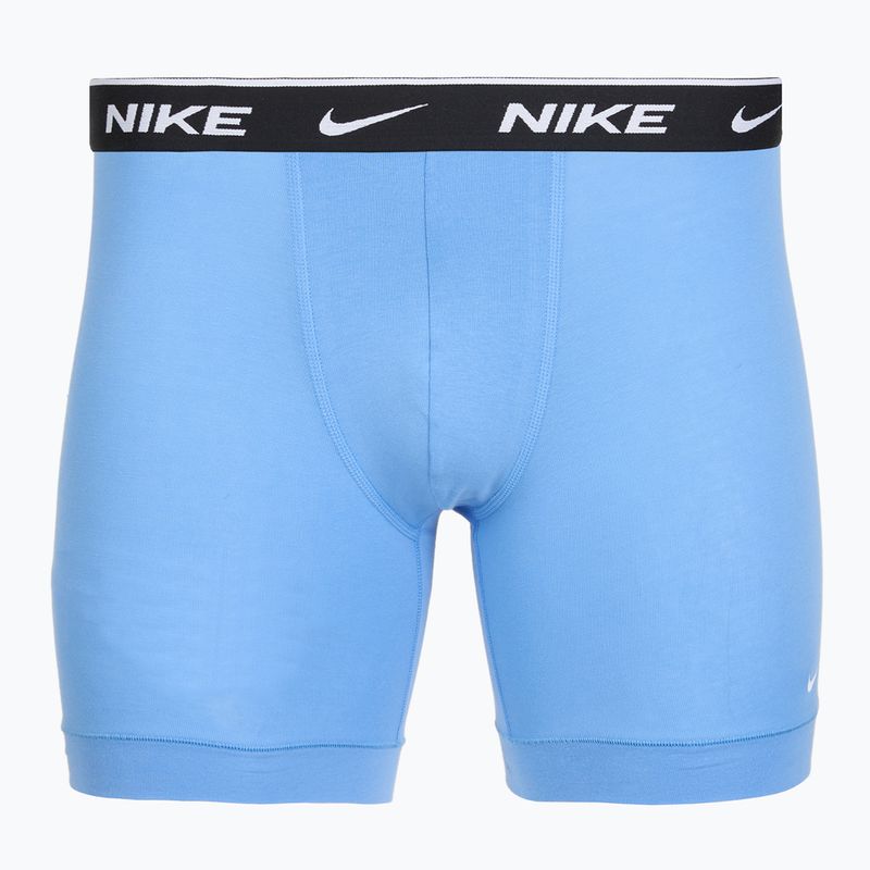 Men's boxers Nike Everyday Cotton Stretch 3 pairs swoosh print/grey/university blue 2