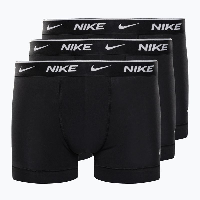 Men's boxer shorts Nike Everyday Cotton Stretch Trunk 3Pk UB1 black