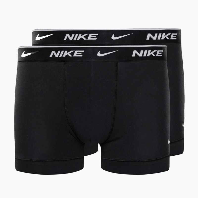 Men's boxer shorts Nike Everyday Cotton Stretch Trunk 2Pk IEV black