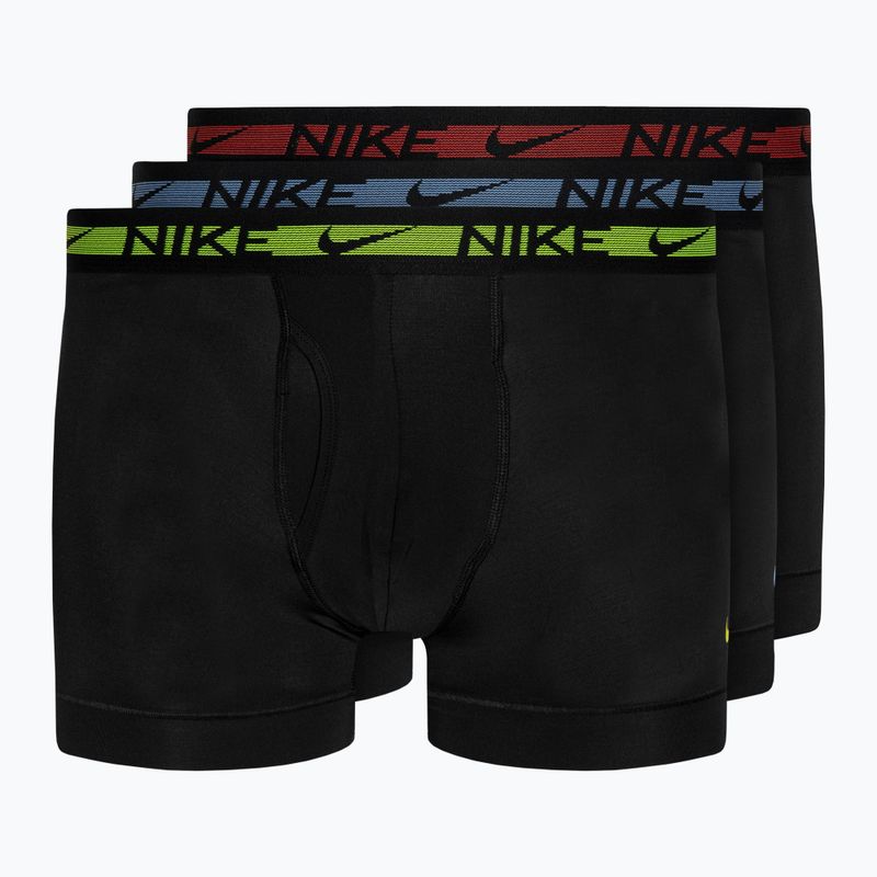 Men's boxer shorts Nike Dri-FIT Ultra Stretch Micro Trunk 3 pairs black/volt/blue/red