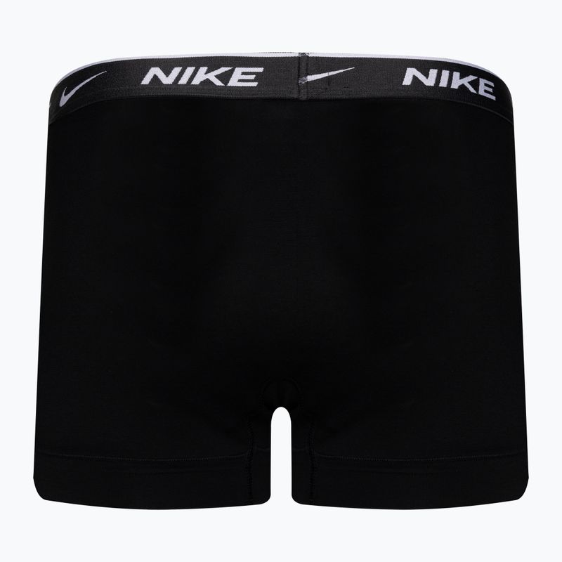 Men's Nike Everyday Cotton Stretch Trunk boxer shorts 3 pairs black/violet/orange 5