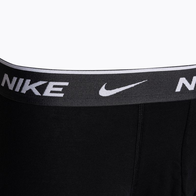 Men's Nike Everyday Cotton Stretch Trunk boxer shorts 3 pairs black/violet/orange 6