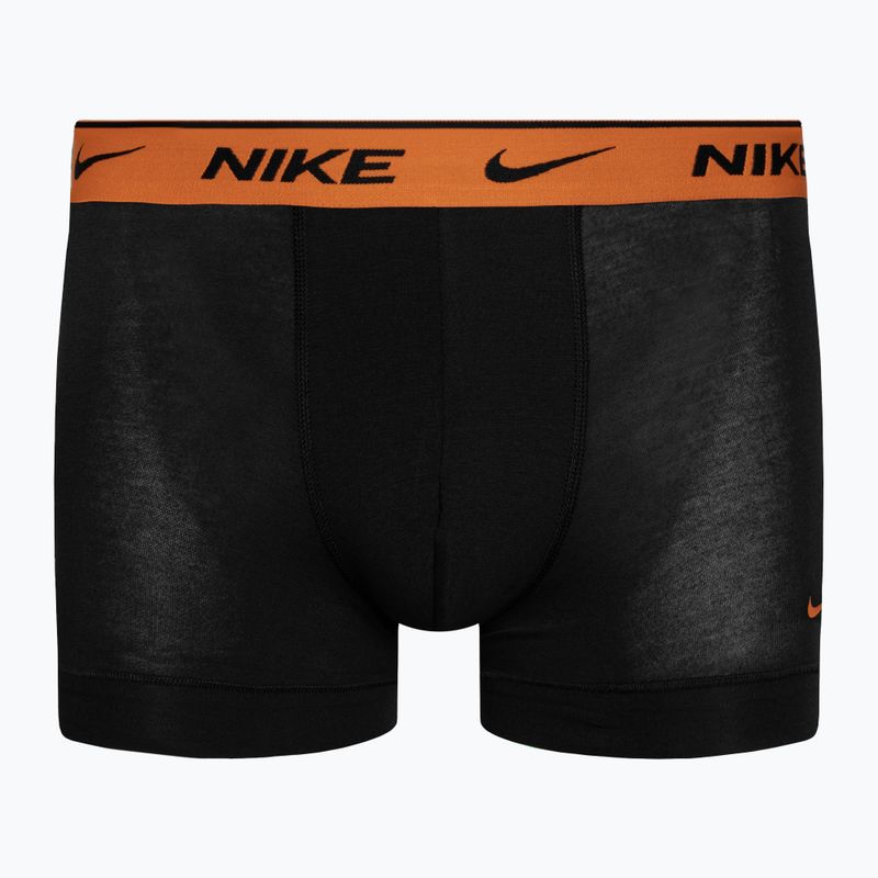 Men's Nike Everyday Cotton Stretch Trunk boxer shorts 3 pairs grey/orange/yellow 3