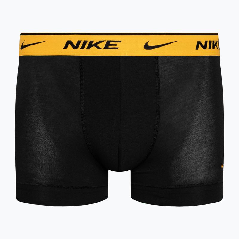 Men's Nike Everyday Cotton Stretch Trunk boxer shorts 3 pairs grey/orange/yellow 4