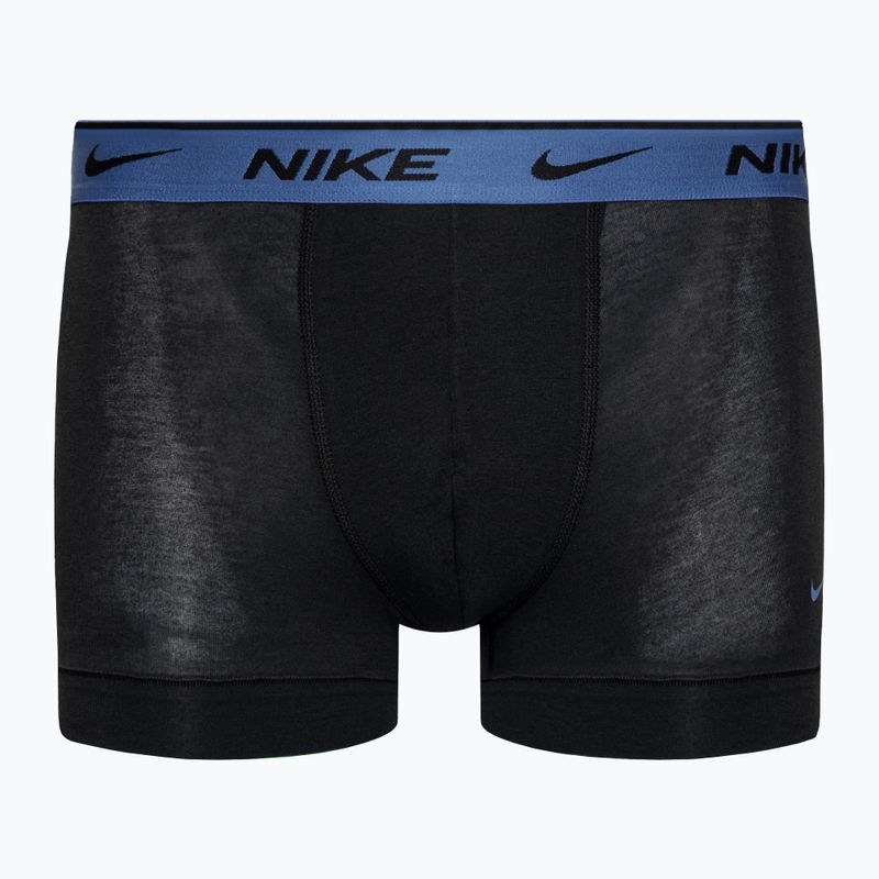 Men's Nike Everyday Cotton Stretch Trunk boxer shorts 3 pairs black/blue/grey 4