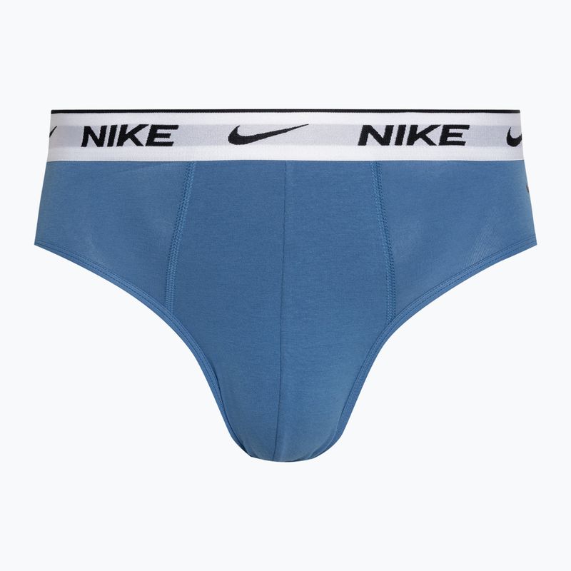 Men's Nike Everyday Cotton Stretch Brief 3 pairs star blue/wolf grey/black white 2