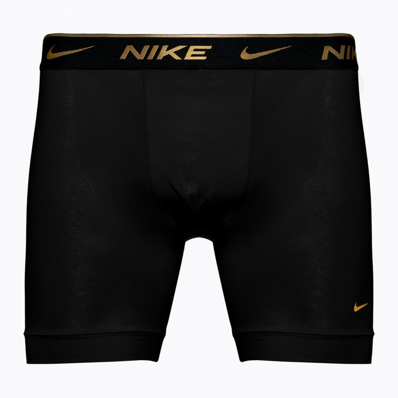 Men's Nike Everyday Cotton Stretch boxer shorts 3 pairs black silver/red gold/black gold 3