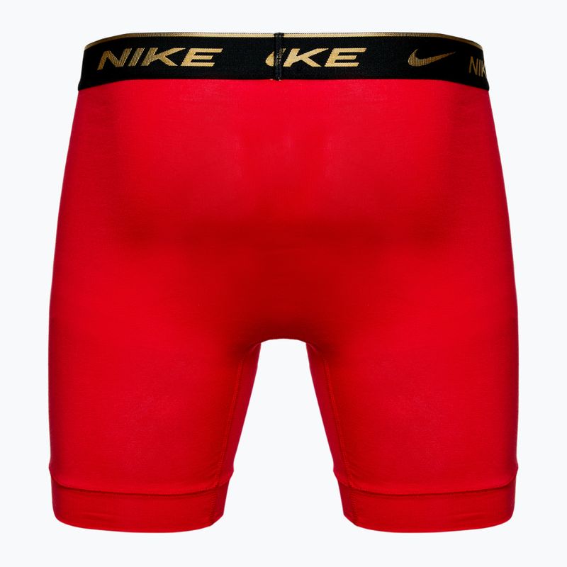 Men's Nike Everyday Cotton Stretch boxer shorts 3 pairs black silver/red gold/black gold 5