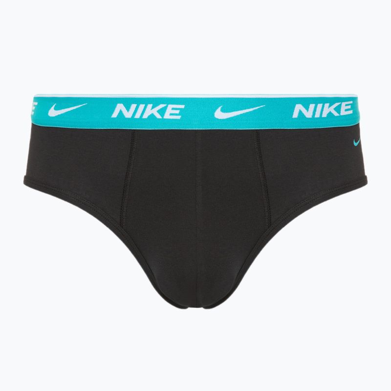 Men's Nike Everyday Cotton Stretch Brief 3 pairs black dusty/ast/arry navy 2