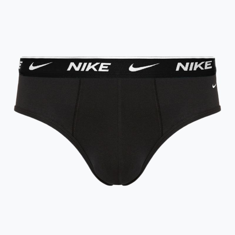 Men's Nike Everyday Cotton Stretch Brief 3 pairs black dusty/ast/arry navy 3