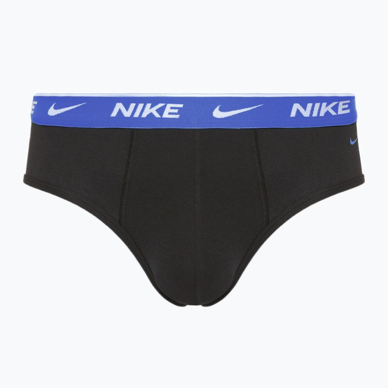 Men's Nike Everyday Cotton Stretch Brief 3 pairs black dusty/ast/arry navy 4