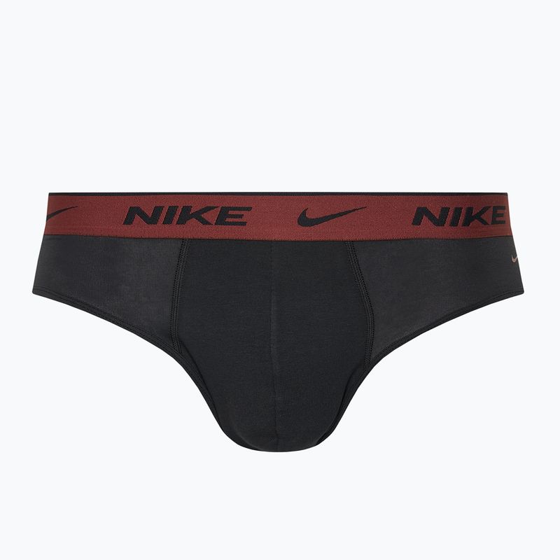 Men's Nike Everyday Cotton Stretch Brief 3 pairs cyber black/heather grey/dark pony 2