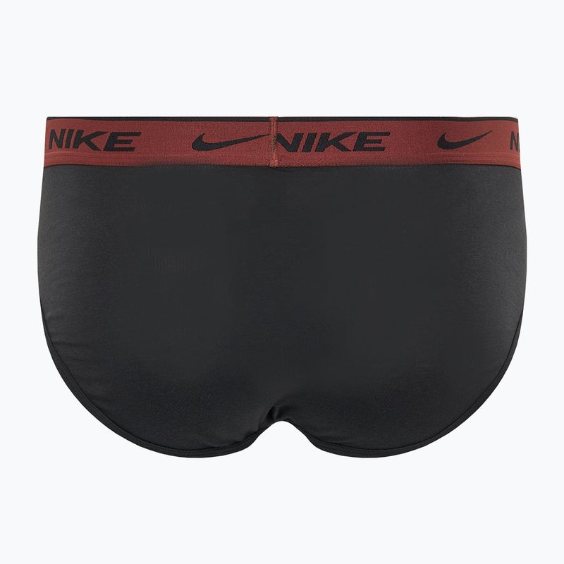 Men's Nike Everyday Cotton Stretch Brief 3 pairs cyber black/heather grey/dark pony 3