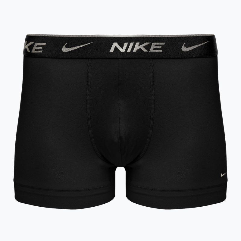 Men's boxer shorts Nike Everyday Cotton Stretch Trunk 3 pairs black silver/red gold/black gold 4