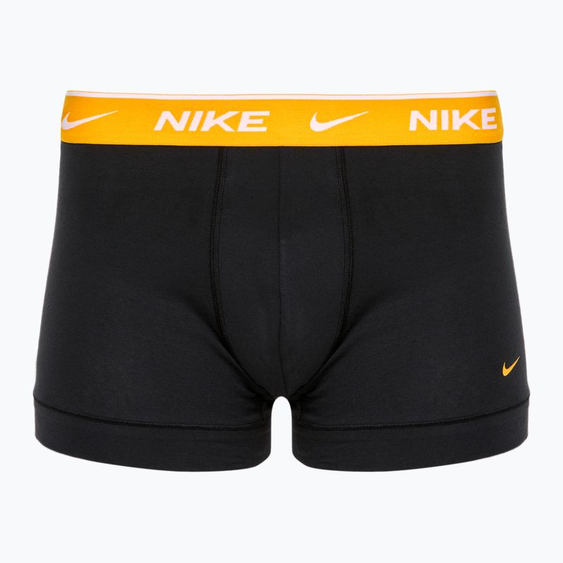 Men's boxer shorts Nike Everyday Cotton Stretch Trunk 3 pairs black/gold/hyper crimson 2