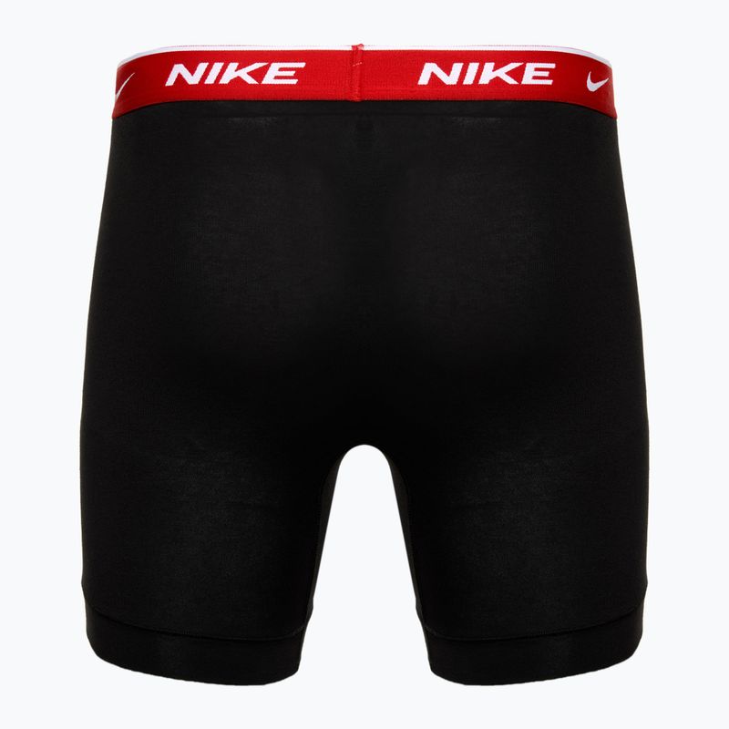 Men's Nike Everyday Cotton Stretch boxer shorts 3 pairs black team orange/red/black 5