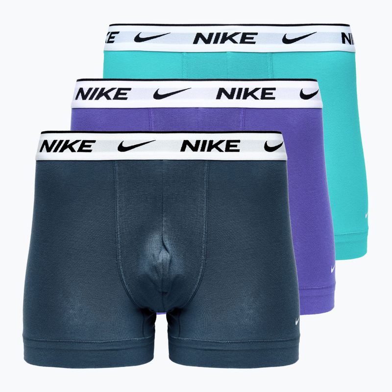 Men's boxer shorts Nike Everyday Cotton Stretch Trunk 3 pairs dustycactus/black/arm navy