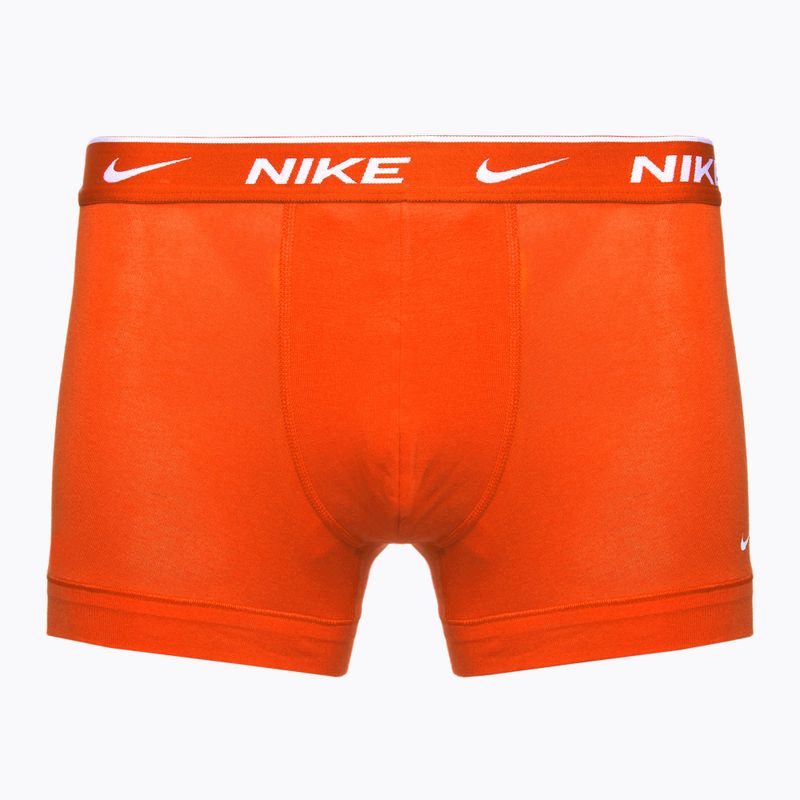 Men's boxer shorts Nike Everyday Cotton Stretch Trunk 3 pairs team orange/uni red/black 2