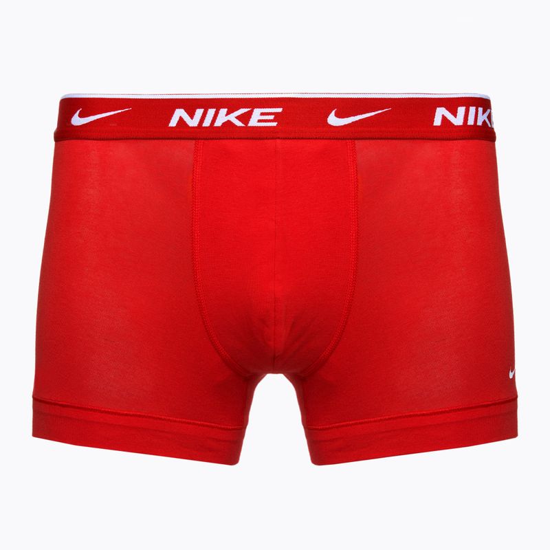 Men's boxer shorts Nike Everyday Cotton Stretch Trunk 3 pairs team orange/uni red/black 3