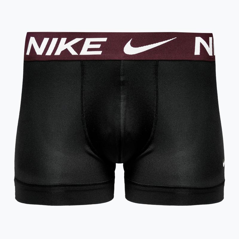 Nike Dri-Fit Essential men's boxer shorts 3 pairs black green/hyper crimson/burgundy 2