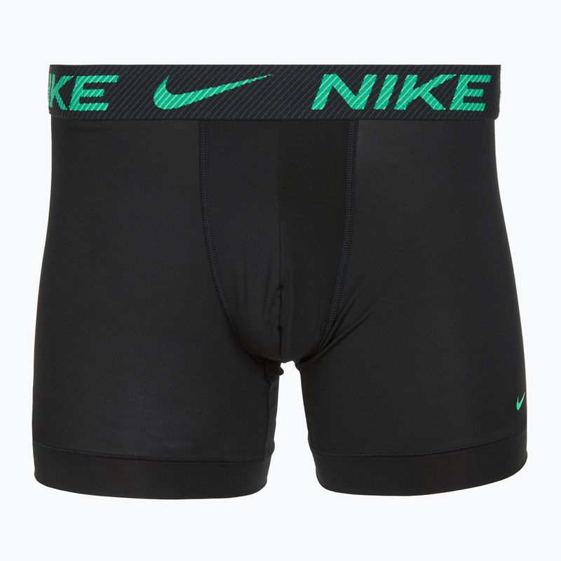 Men's Nike Dri-Fit Essential Micro Boxer Brief 3 pairs green shock/wild violet/black txtd wb 4