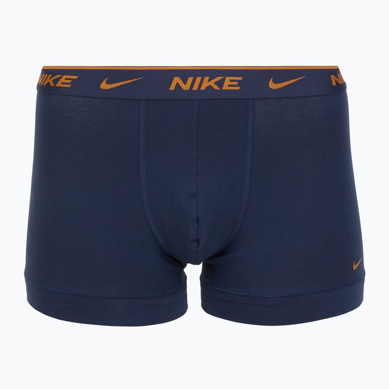 Men's Nike Everyday Cotton Stretch Trunk boxer shorts 3 pairs light crimson/midnight navy/black 3