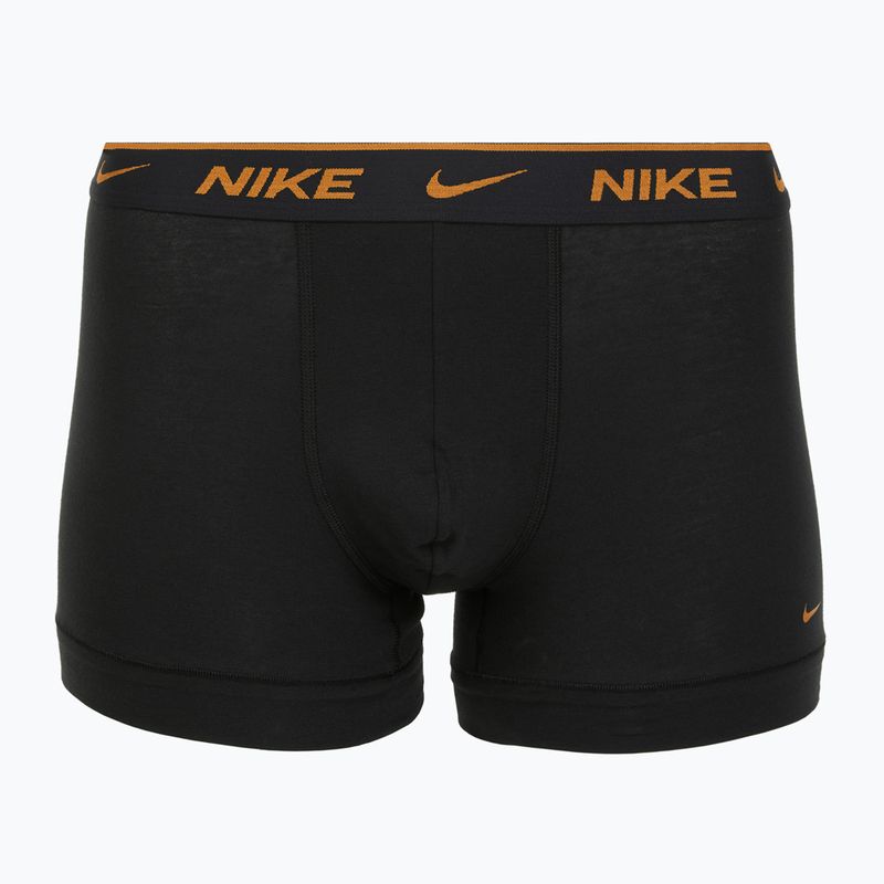 Men's Nike Everyday Cotton Stretch Trunk boxer shorts 3 pairs light crimson/midnight navy/black 4