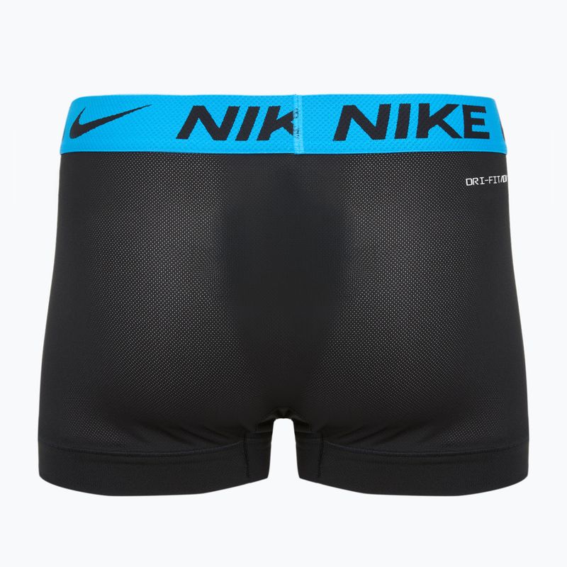 Nike Dri-FIT Cotton Trunk men's boxer shorts 3 pairs black mint foam/blue hero/bright ceramic wb 2