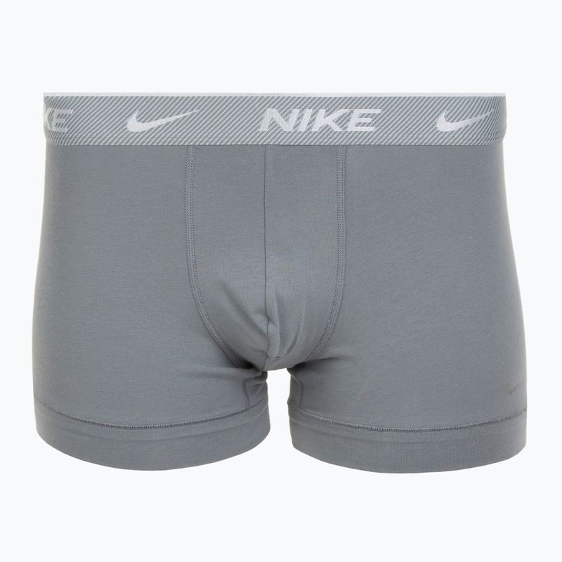 Men's boxer shorts Nike Everyday Cotton Stretch Trunk 3 pairs black/iron game/cool grey high shine textured wb 2