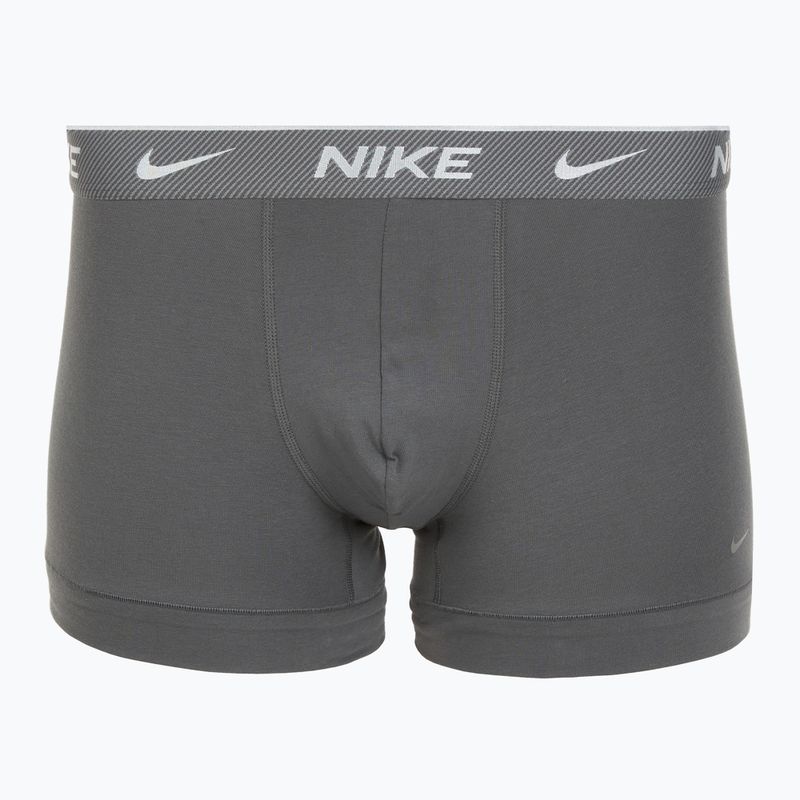 Men's boxer shorts Nike Everyday Cotton Stretch Trunk 3 pairs black/iron game/cool grey high shine textured wb 3