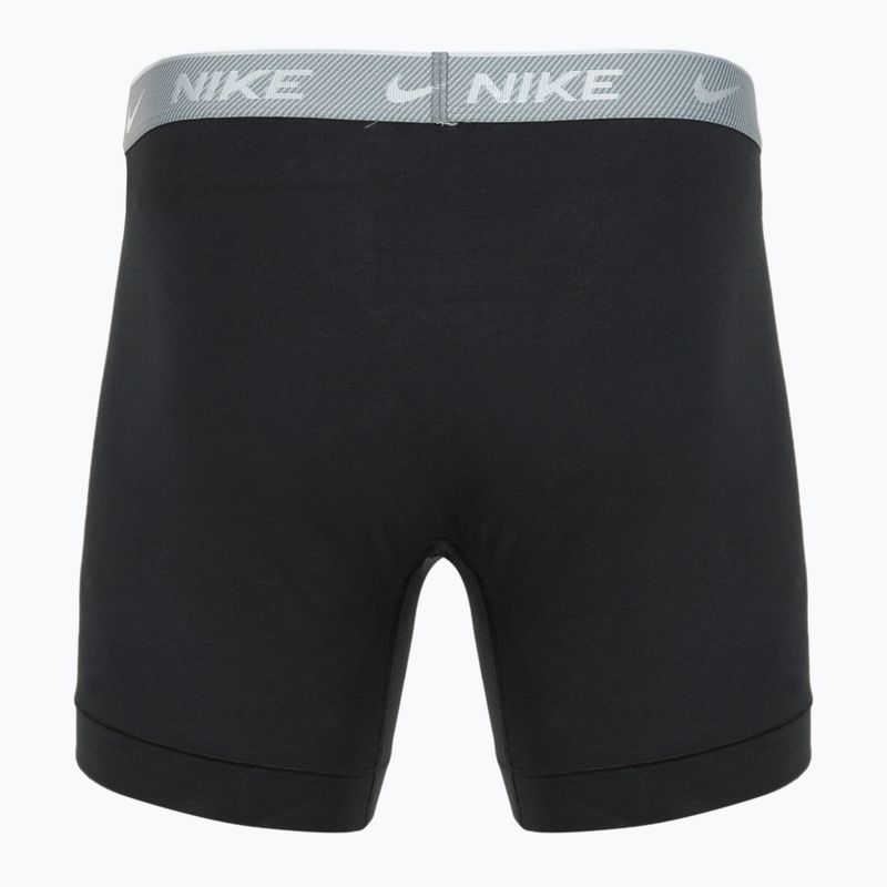 Men's Nike Everyday Cotton Stretch boxers 3 pairs bi/iron grey/clear grey high shine textured wb 3