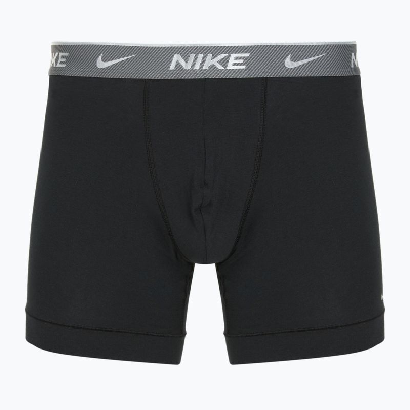 Men's Nike Everyday Cotton Stretch boxers 3 pairs bi/iron grey/clear grey high shine textured wb 6