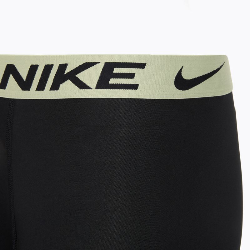 Men's Nike Dri-Fit Essential Micro Boxer Brief 3 pairs blk washed coral/olive aura/abrtract blue edge wb 6