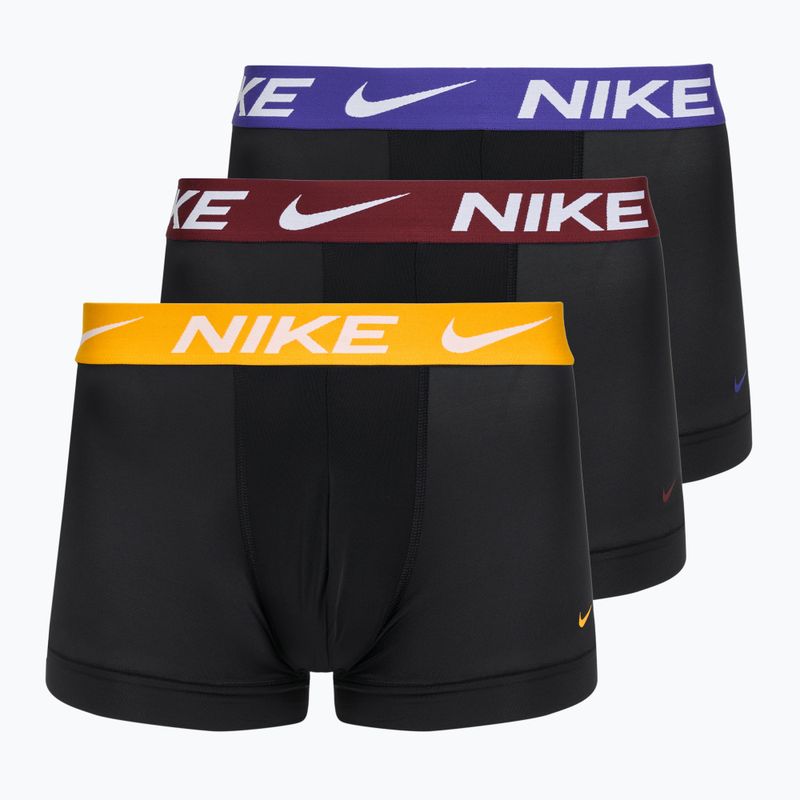 Men's boxer shorts Nike Dri-Fit Essential Micro Trunk 3 pairs black university gold/deep night/dark team red wb