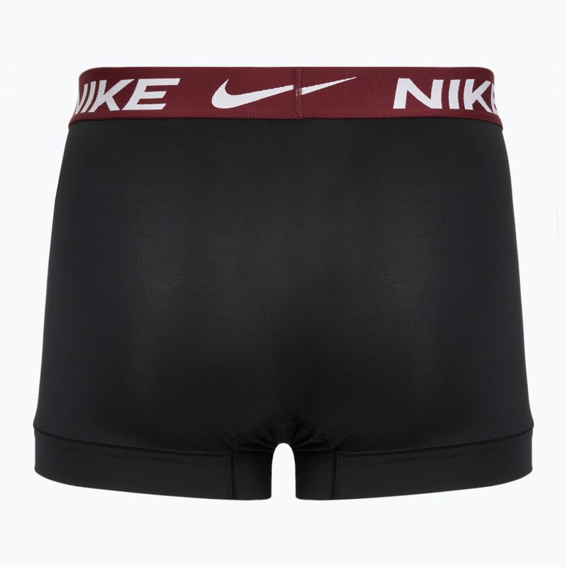 Men's boxer shorts Nike Dri-Fit Essential Micro Trunk 3 pairs black university gold/deep night/dark team red wb 2
