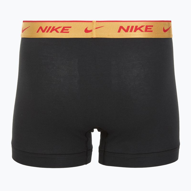 Men's Nike Everyday Cotton Stretch Trunk boxer shorts 3 pairs blk/university red/wheat gold/black high shine wb 5