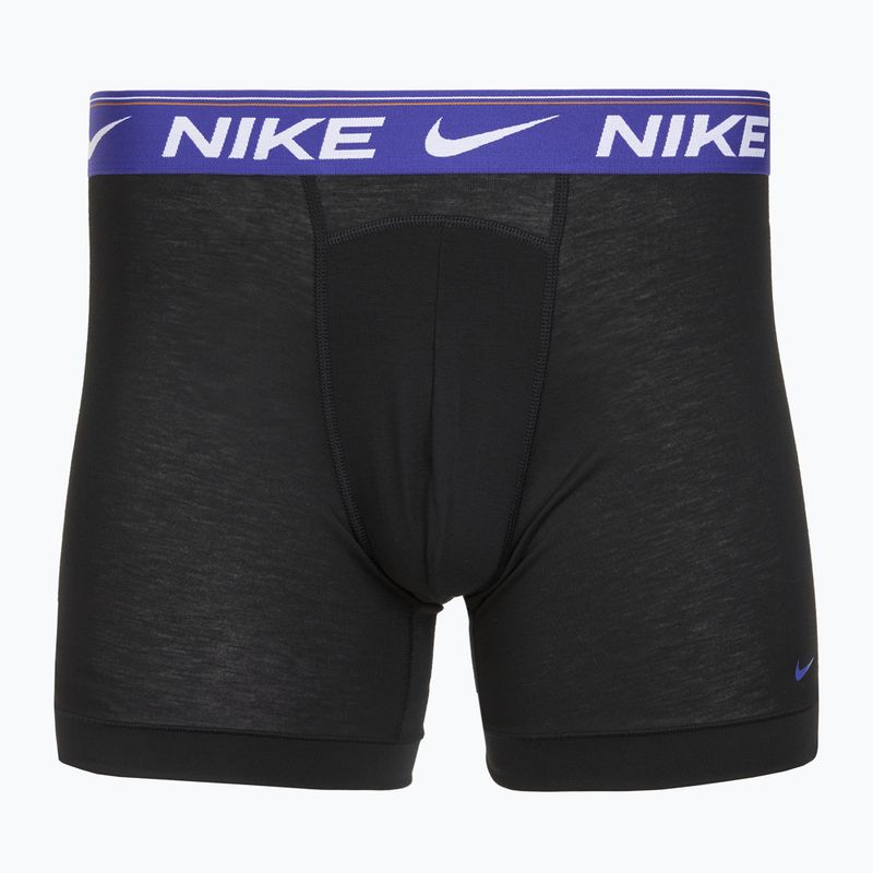 Nike Dri-FIT Ultra Comfort men's boxer shorts 3 pairs black evrgreen aura/deep night/black waistband 3