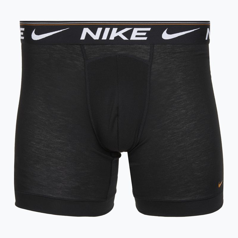 Nike Dri-FIT Ultra Comfort men's boxer shorts 3 pairs black evrgreen aura/deep night/black waistband 4