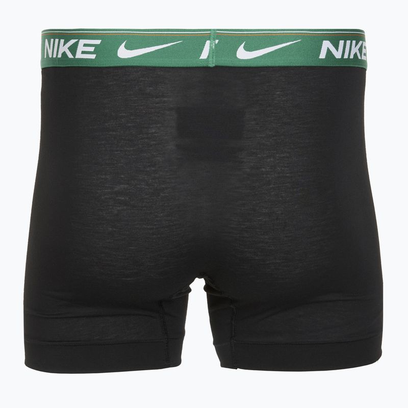Nike Dri-FIT Ultra Comfort men's boxer shorts 3 pairs black evrgreen aura/deep night/black waistband 5
