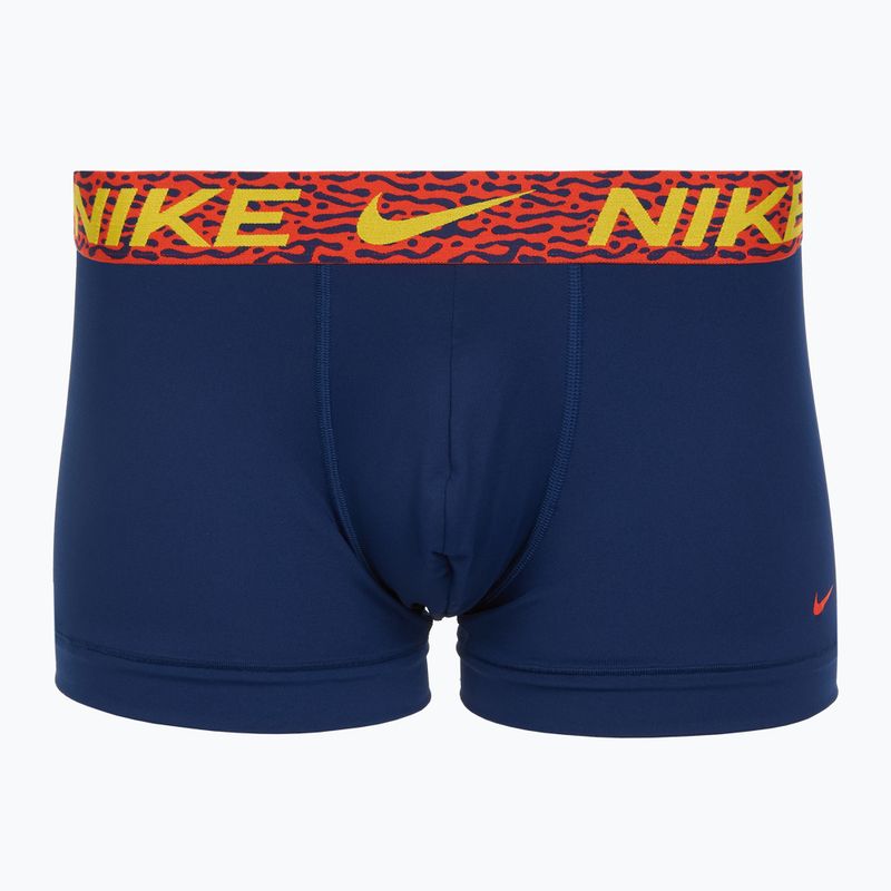 Men's boxer shorts Nike Dri-Fit Essential Micro Trunk 3 pairs blu void/lgh crim/brht citron/evergrn aura/abst wb 4