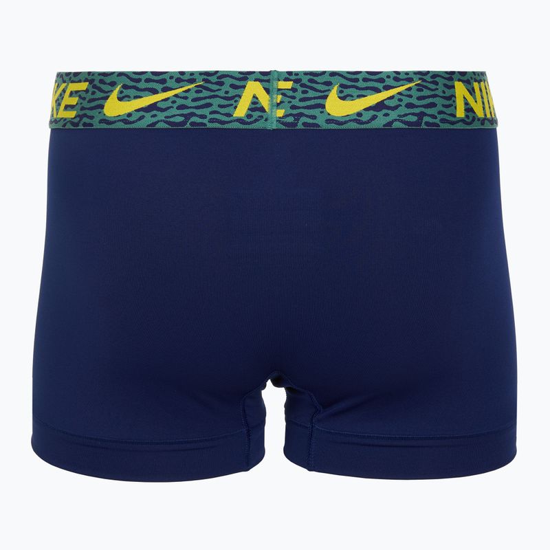 Men's boxer shorts Nike Dri-Fit Essential Micro Trunk 3 pairs blu void/lgh crim/brht citron/evergrn aura/abst wb 5