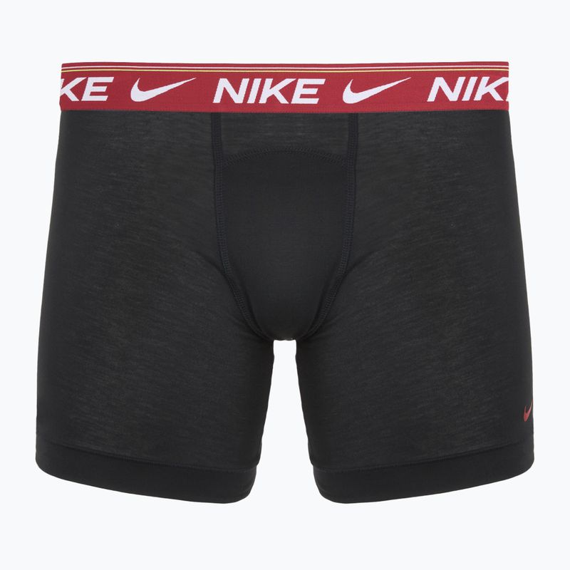 Men's boxers Nike Dri-FIT Ultra Comfort 3 pairs black/team crimson/dark raisin/black 2