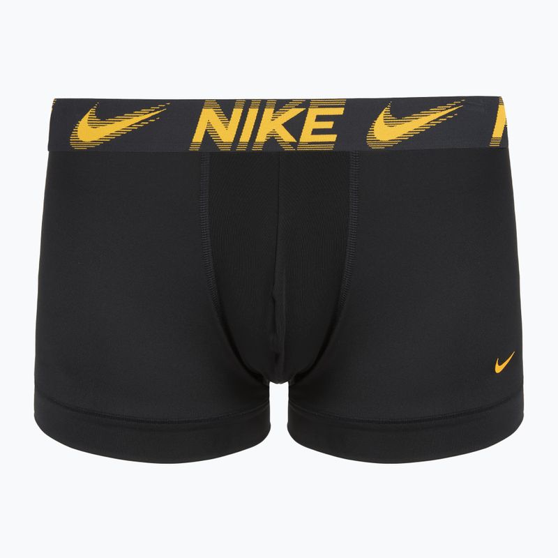 Men's boxers Nike Dri-Fit Essential Micro Trunk 3 pairs black/game royal/malachite/un gold/zoom wb 2