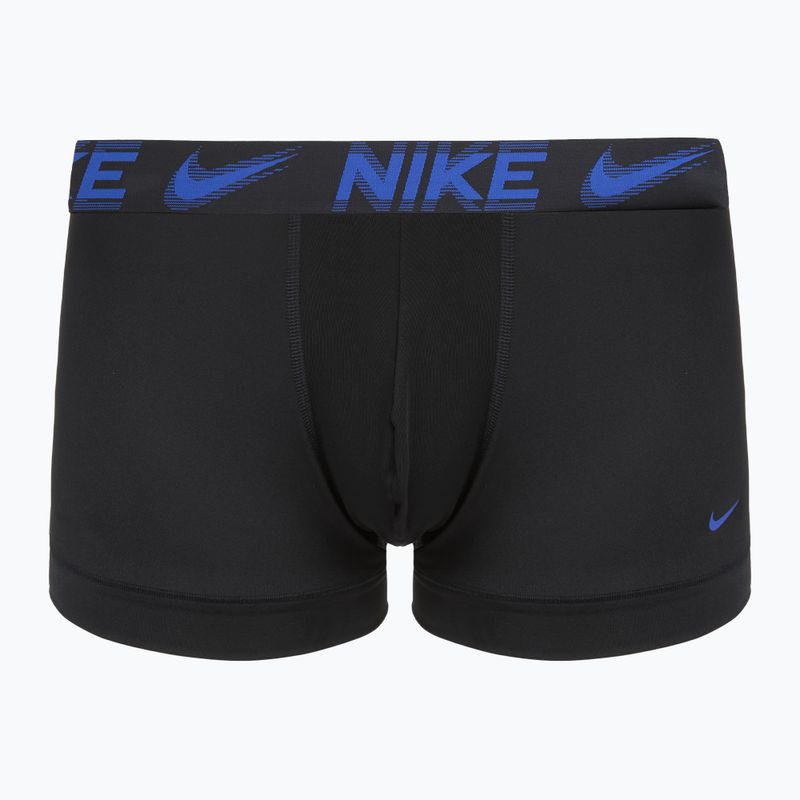 Men's boxers Nike Dri-Fit Essential Micro Trunk 3 pairs black/game royal/malachite/un gold/zoom wb 6